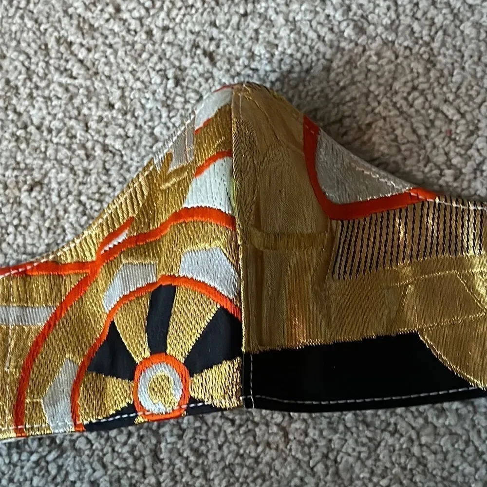 VPL Japanese Vintage Kimono OBI Face Mask!